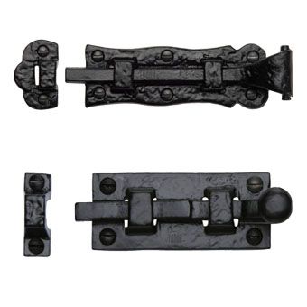 From the Anvil Black Door Bolts